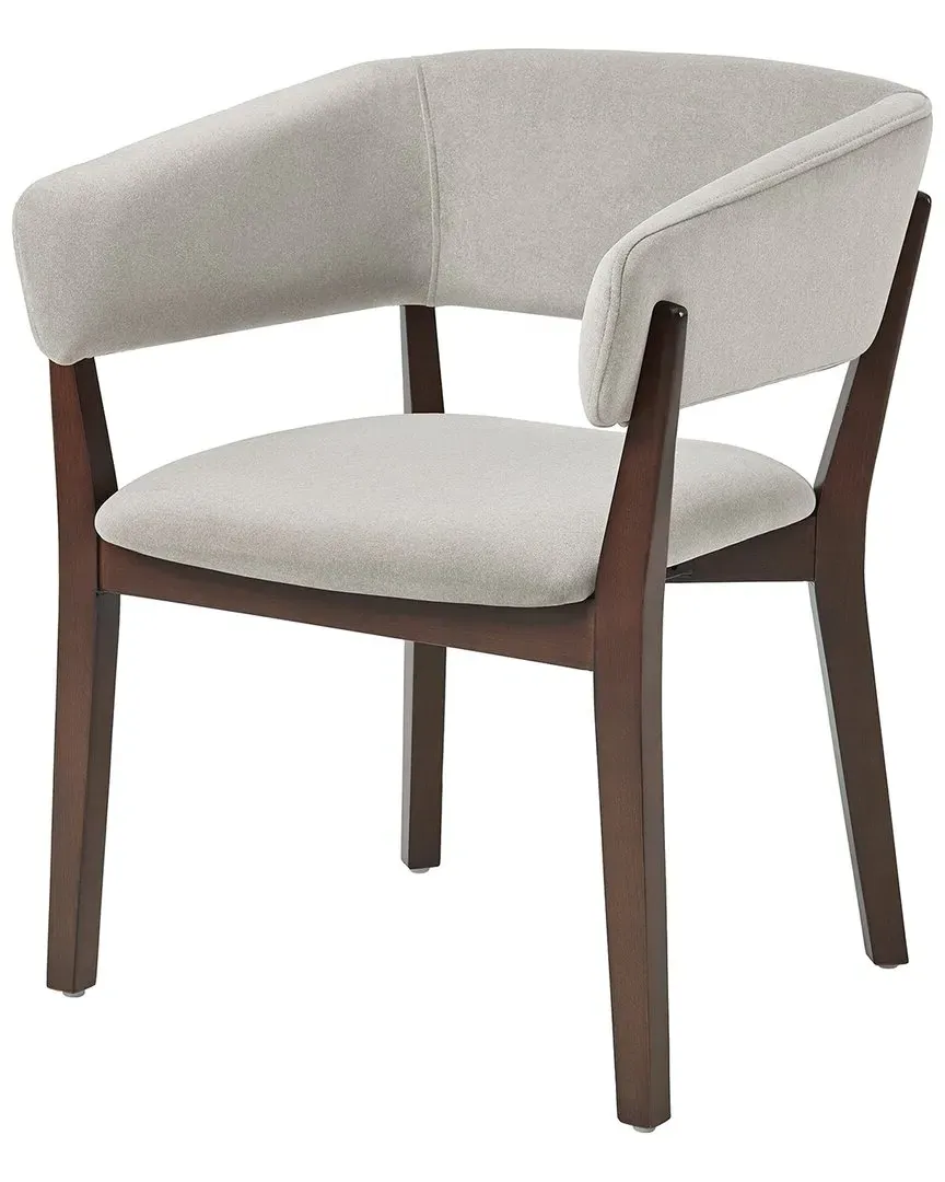 Blake Dining Armchair - Greige, Faux Mohair