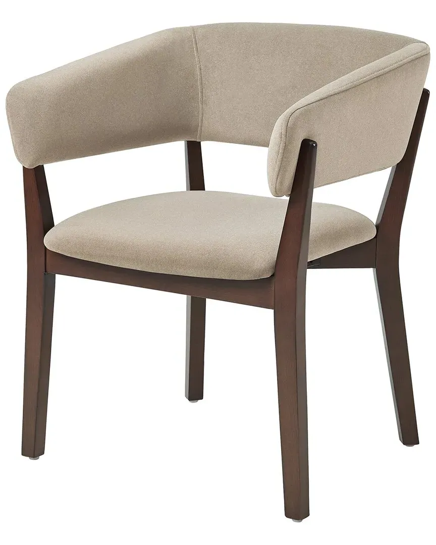 Blake Dining Armchair - Natural, Faux Mohair