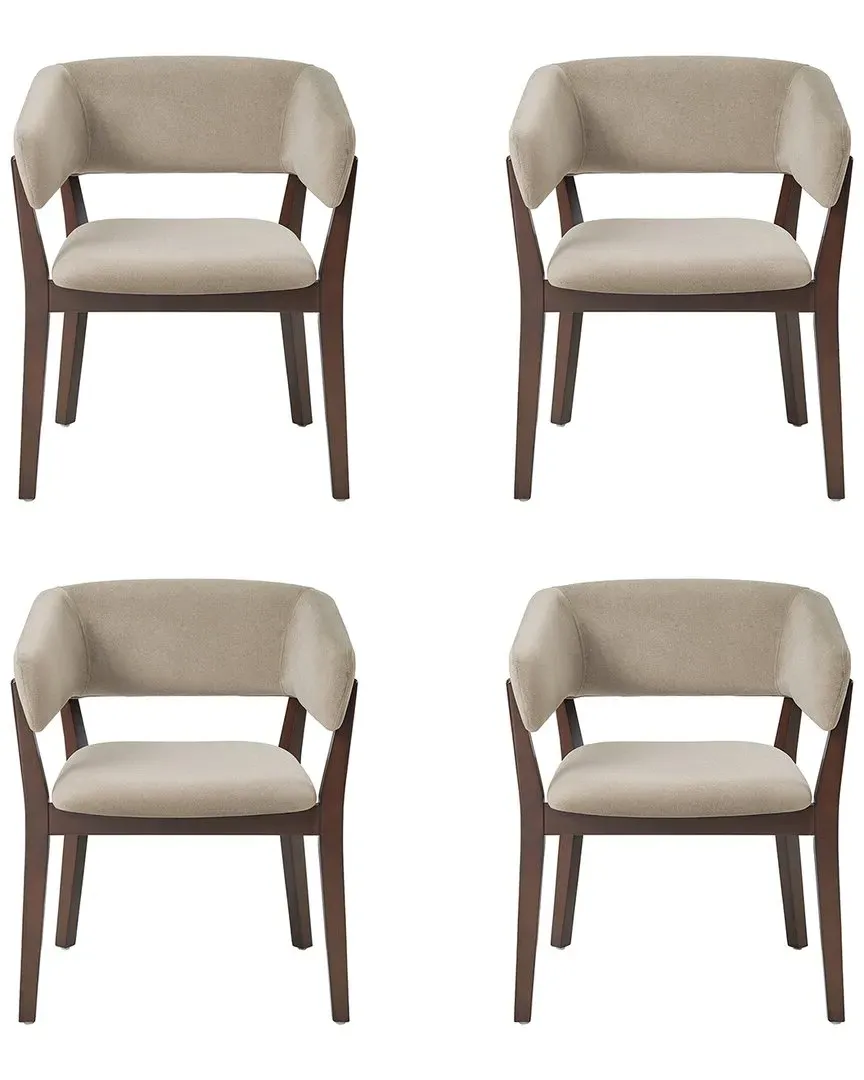 Blake Set of 4 Dining Armchairs - Natural, Beech Wood