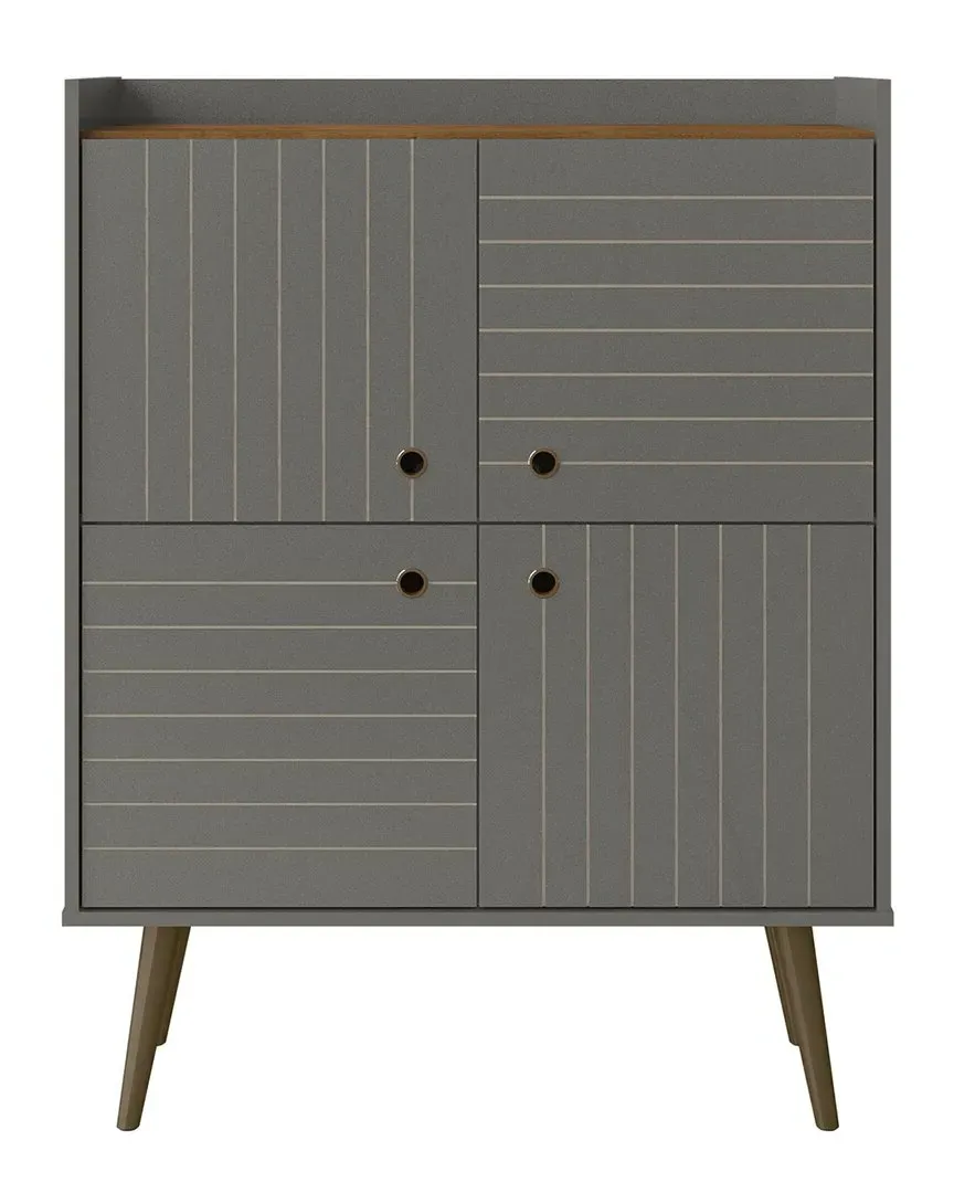 Bogart Accent Cabinet - Grey Gloss, MDF image