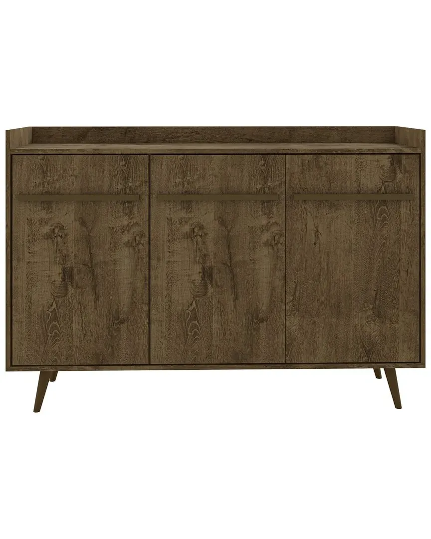 Bradley Buffet Stand with Storage - Rustic Brown Matte