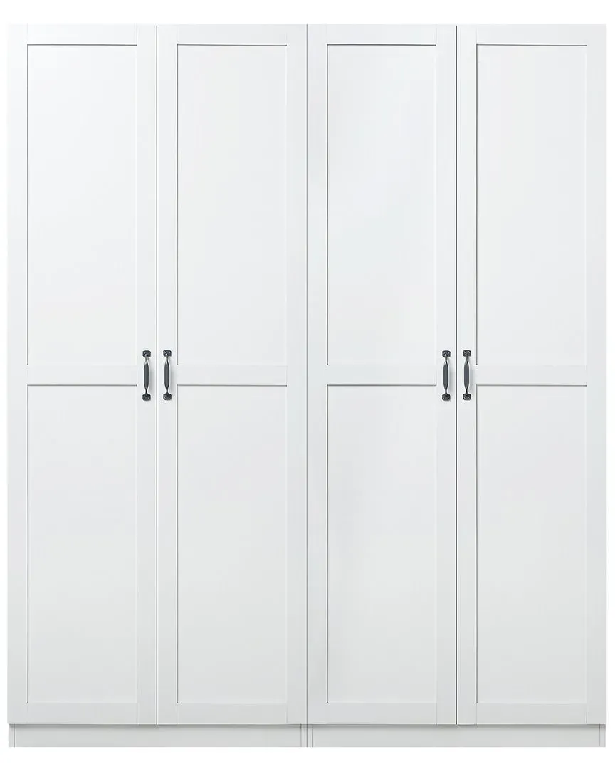 Cornelia 2-Piece Storage Closet Set with 11 Shelves - White, MDF
