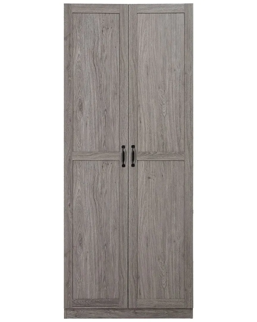 Cornelia Storage Closet with 7 Adjustable Shelves - Grey, MDF