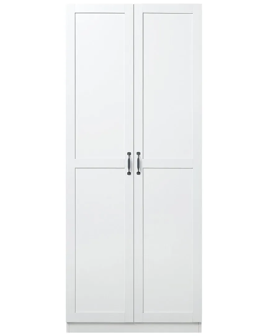 Cornelia Storage Closet with 7 Adjustable Shelves - White, MDF