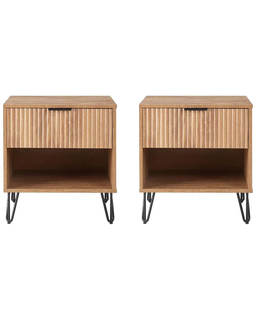 Dumbo 1.0 Nightstand with Drawer - Brown, MDF