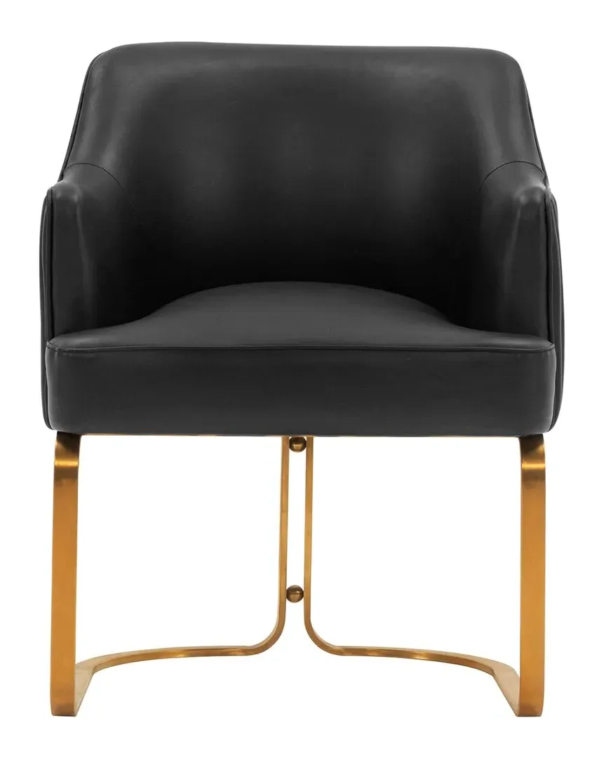 Edra Dining Armchair - Black, Leatherette image