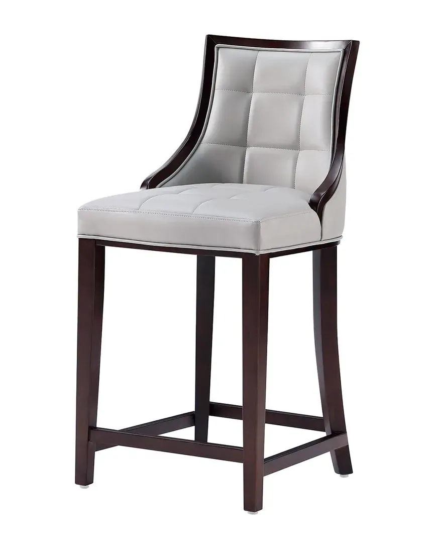 Fifth Avenue Set of 3 Counter Stools - Light Grey, Beech Wood