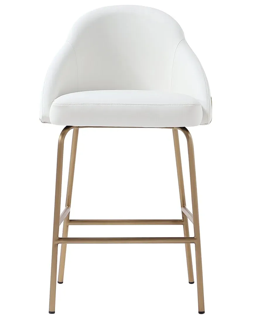 Gracie Counter Stool - White, Leatherette