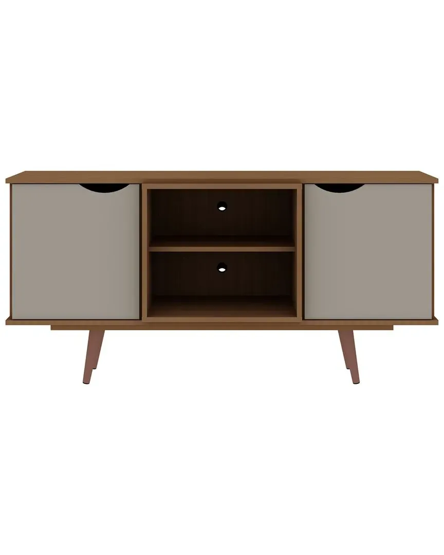 Hampton 53.54in TV Stand - Off White, Maple Cream image