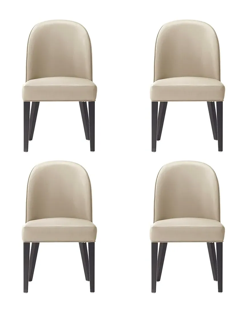 Hillman Set of 4 Dining Chairs - Sand, Leatherette