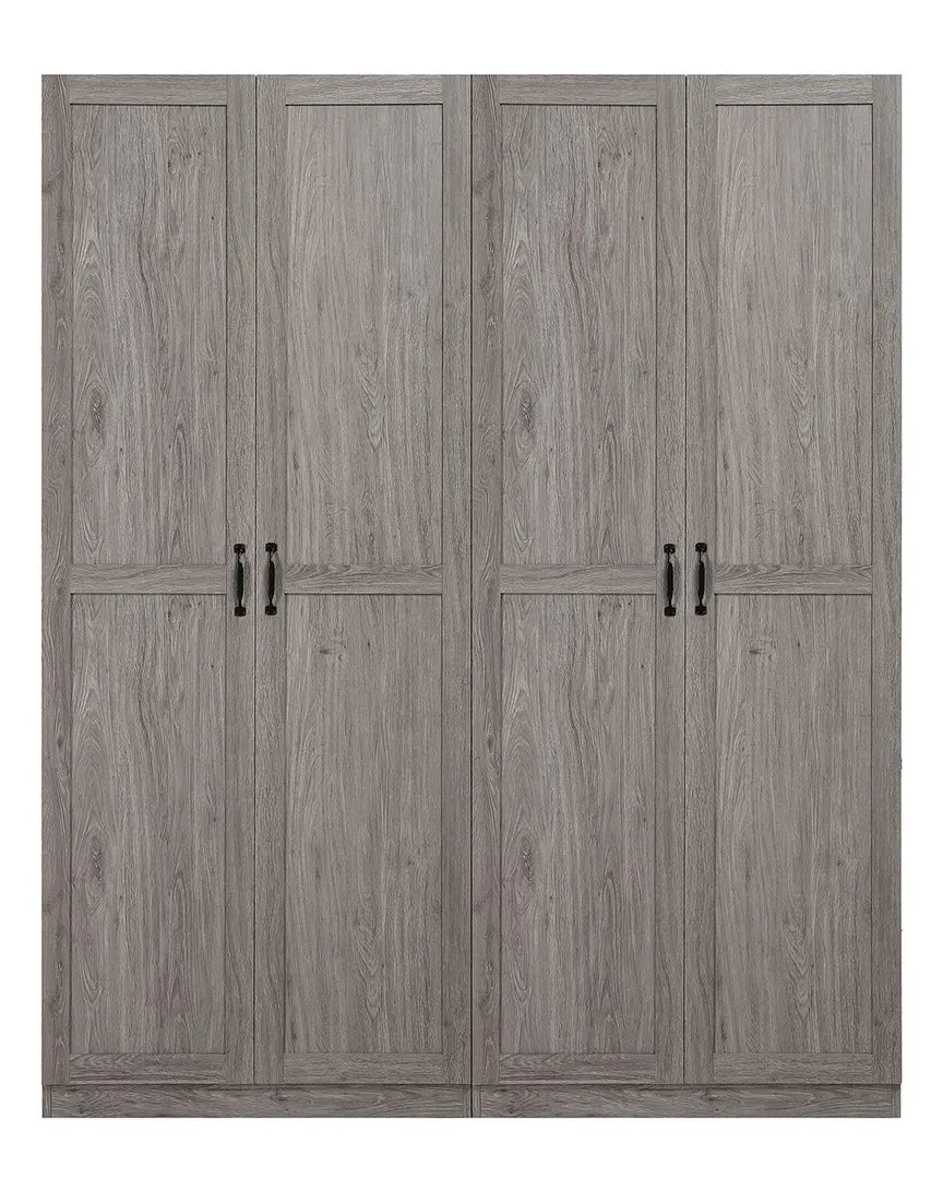 Hopkins 4-Door Storage Closet - Grey, MDF