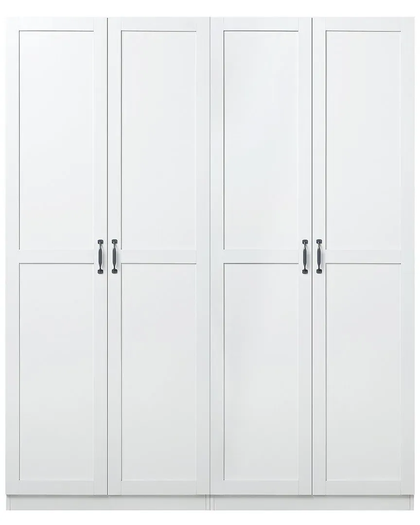 Hopkins 4-Door Storage Closet - White, MDF