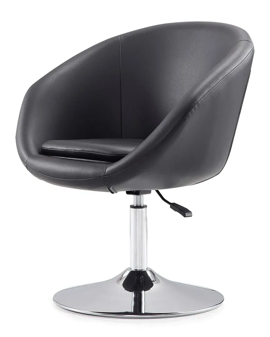 Hopper Swivel Adjustable Height Chairs Set of 2 - Black, Metal image