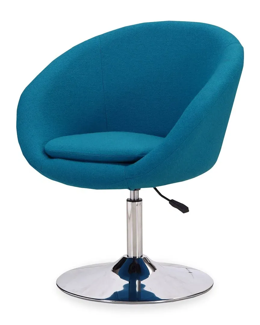 Hopper Swivel Adjustable Height Chairs Set of 2 - Blue, Metal