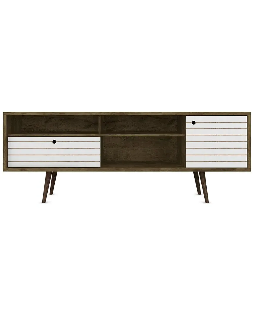 Liberty TV Stand with Storage - Rustic Brown, MDF image