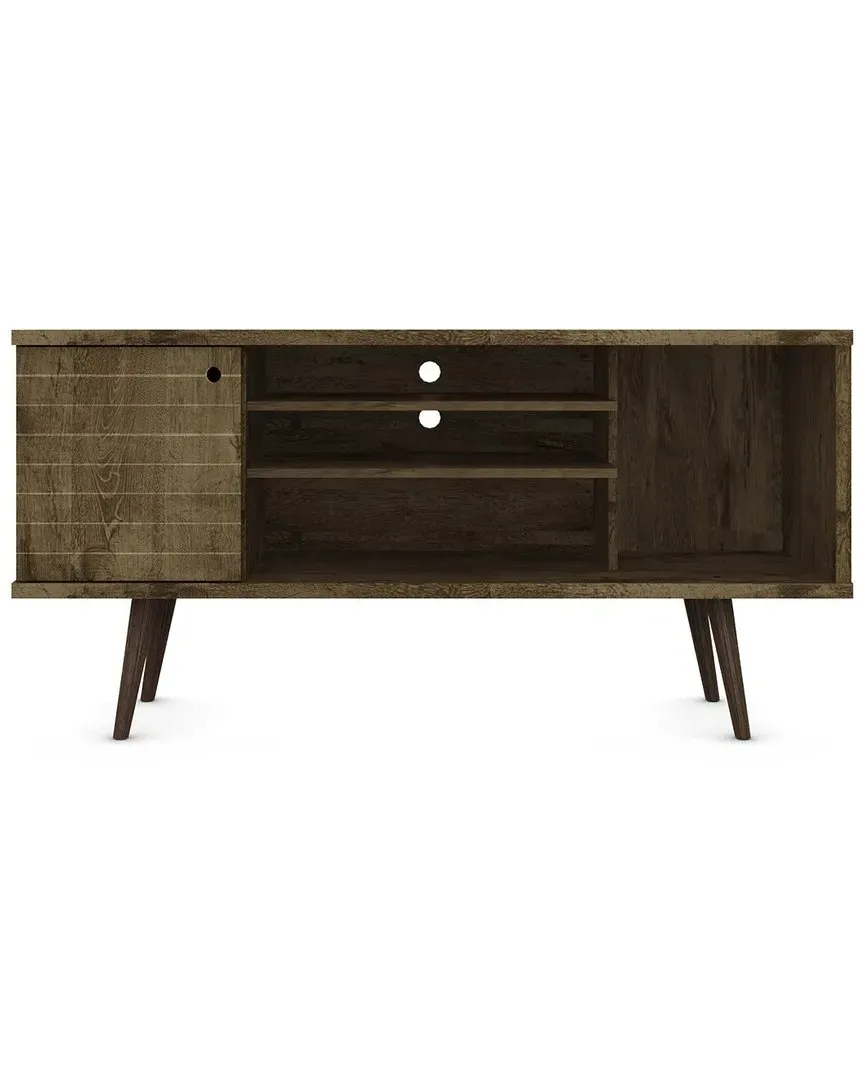 Liberty TV Stand with Storage - Rustic Brown image