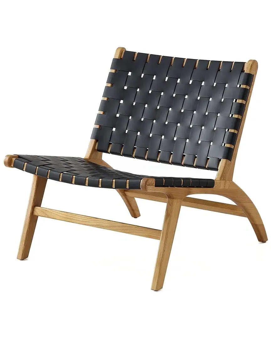 Maintenon Set of 2 Accent Chairs - Black and Nature, Ash Wood image