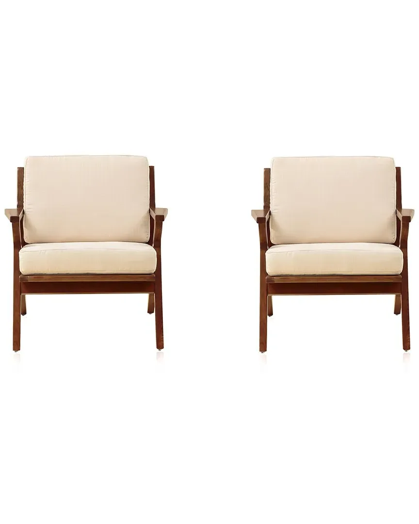 Martelle Set of 2 Chairs - Cream, Ash Wood image