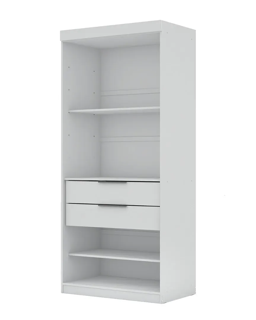 Mulberry Open Sectional Closet - White