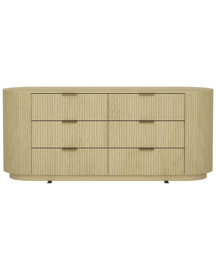 Olivia Double Dresser with 6 Drawers - Natural Oak image