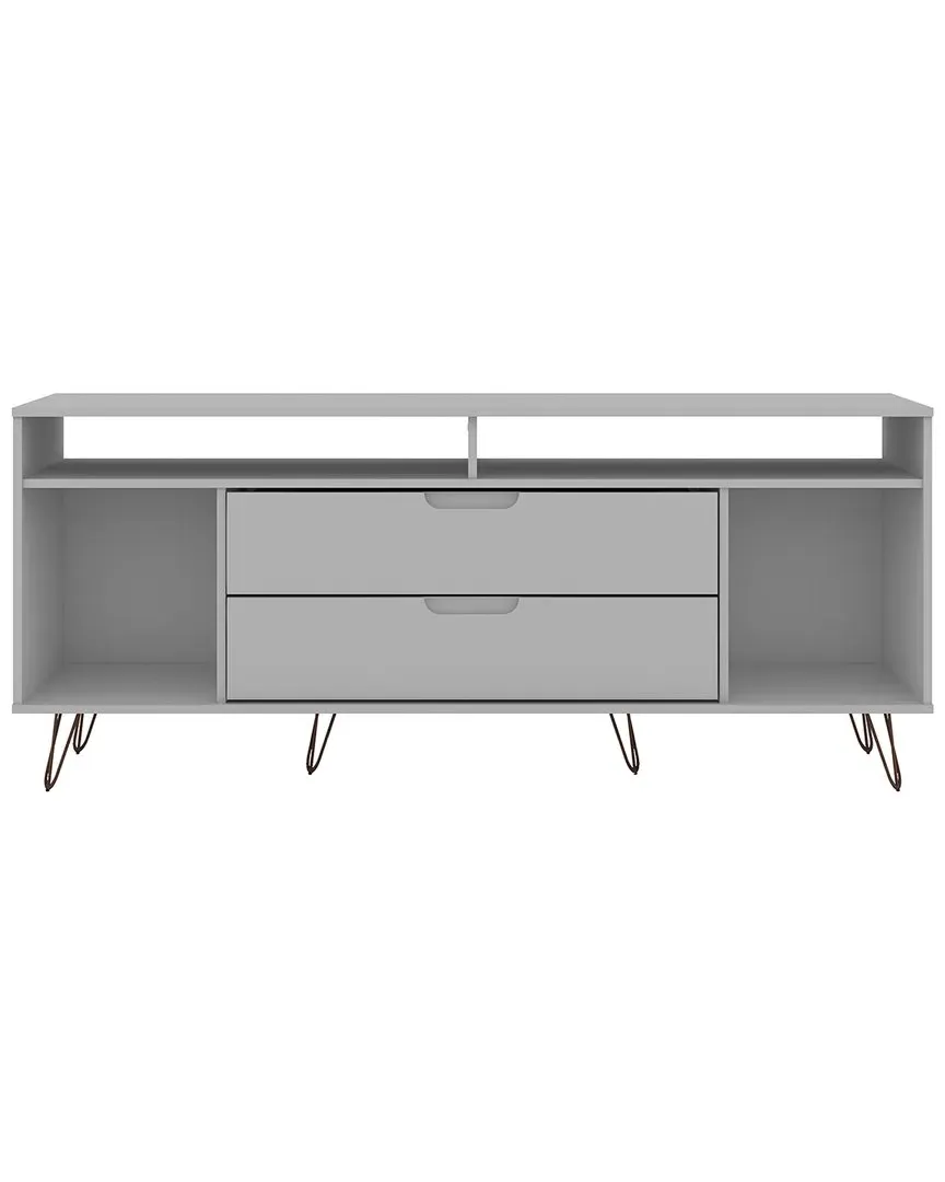 Rockefeller TV Stand with Storage - White, MDF