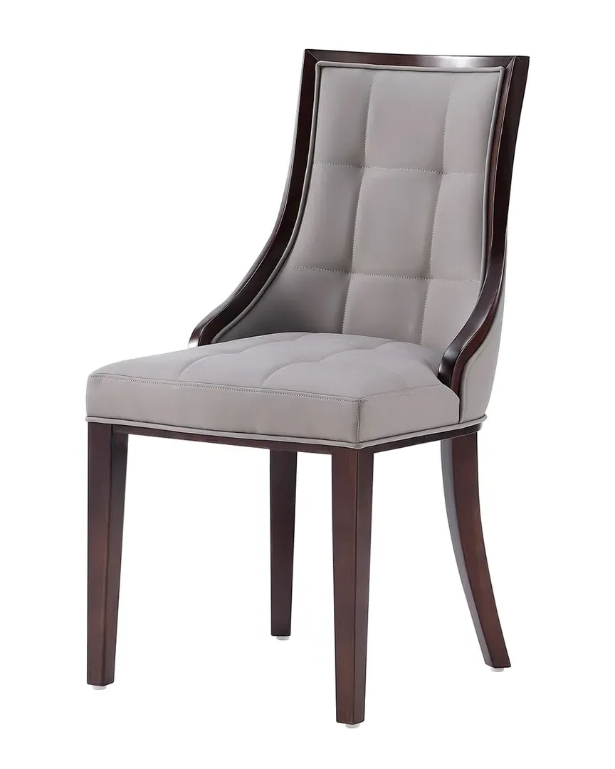 Set of 4 Fifth Avenue Dining Chairs - Grey, Beech Wood