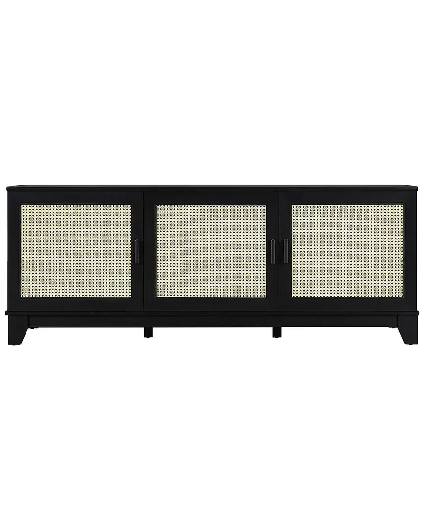 Sheridan TV Stand with Cane Design - Black image