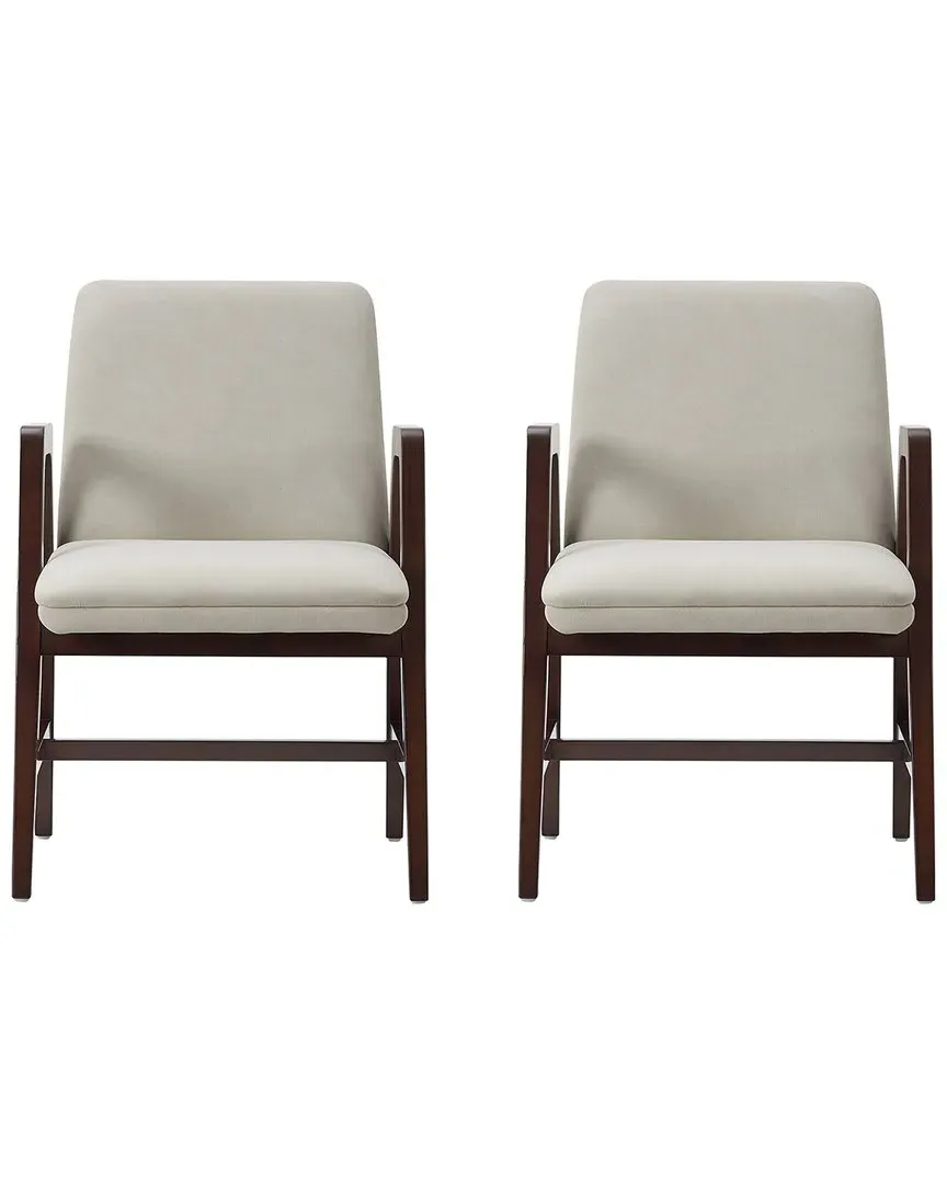 Stella Dining Armchairs Set of 2 - Champagne, Velvet image