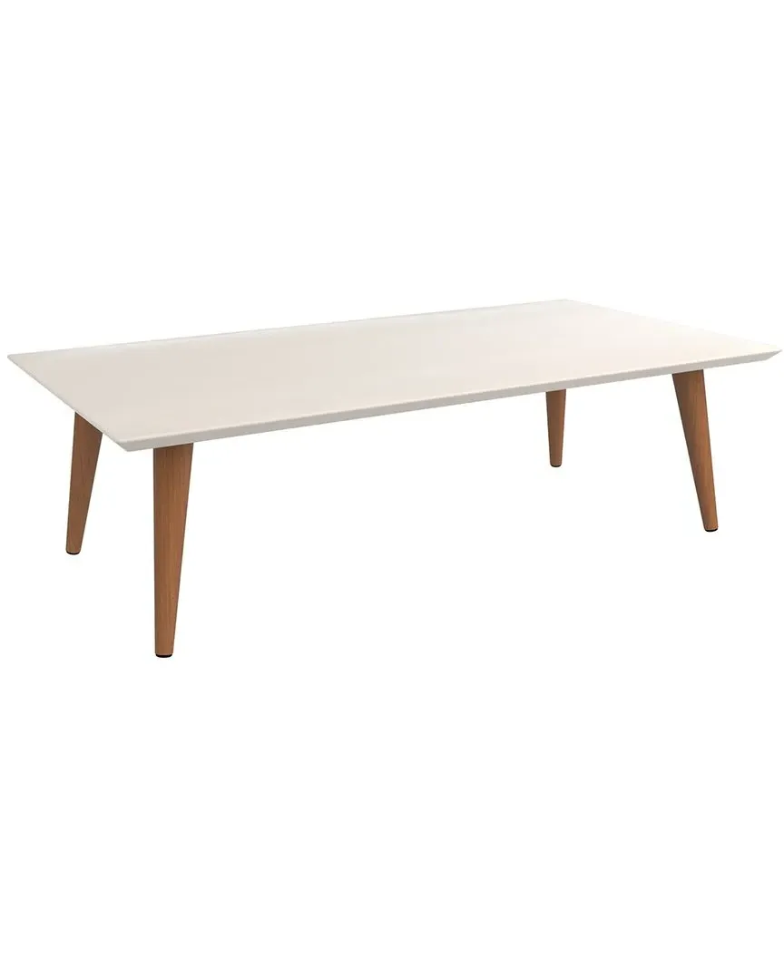 Utopia Low Rectangle End Table - Off White, MDF image