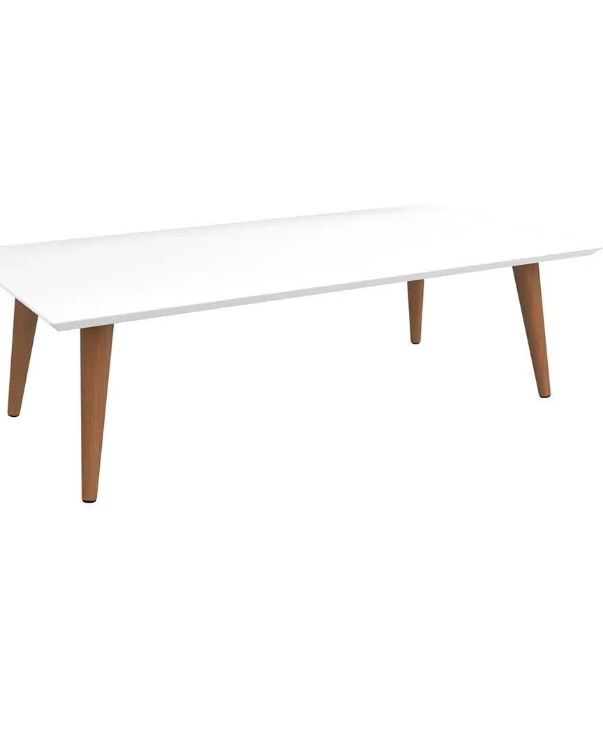 Utopia Low Rectangle End Table - White, MDF