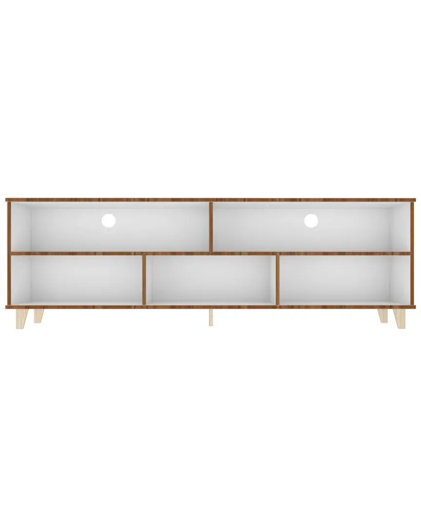 Warren 70.87in TV Stand - White, Oak image
