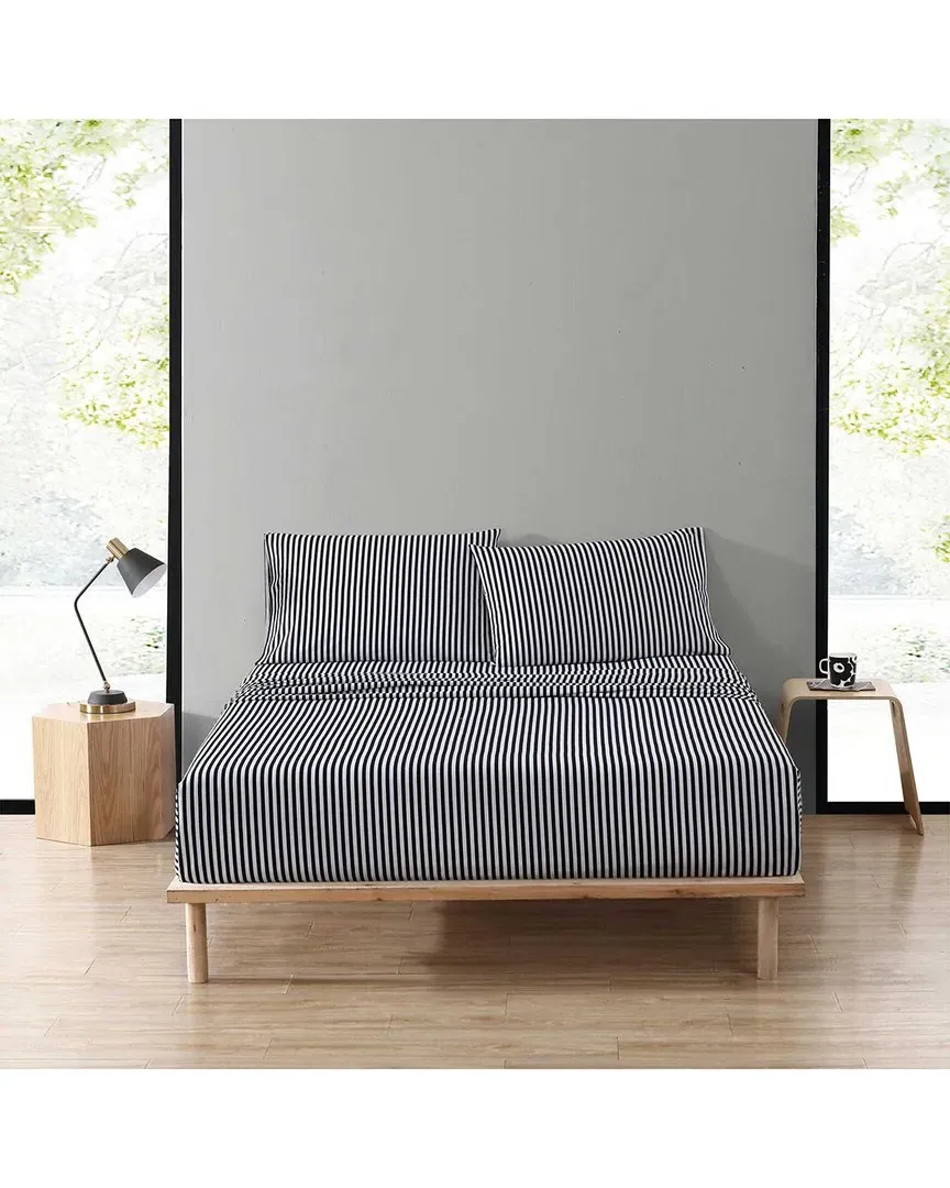 Ajo Percale Sheet Set - Black, Cotton image