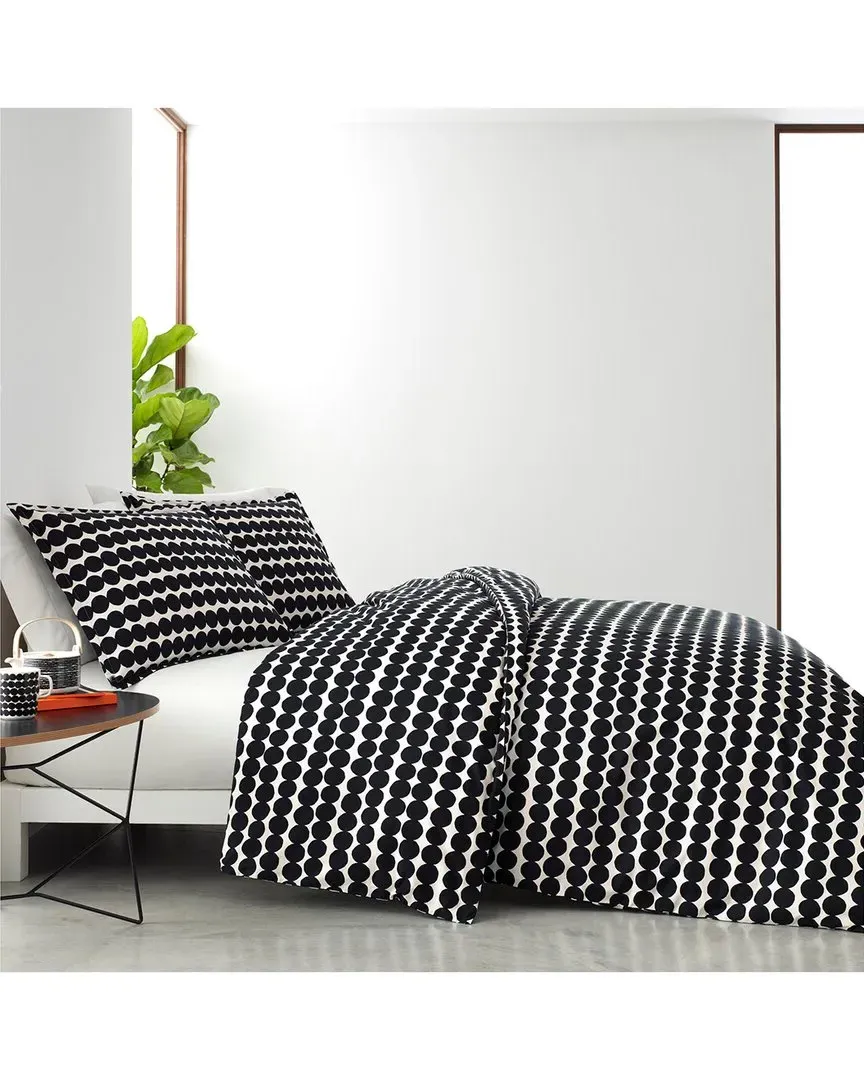 Rasymatto Reversible Duvet Set - Black, Cotton image
