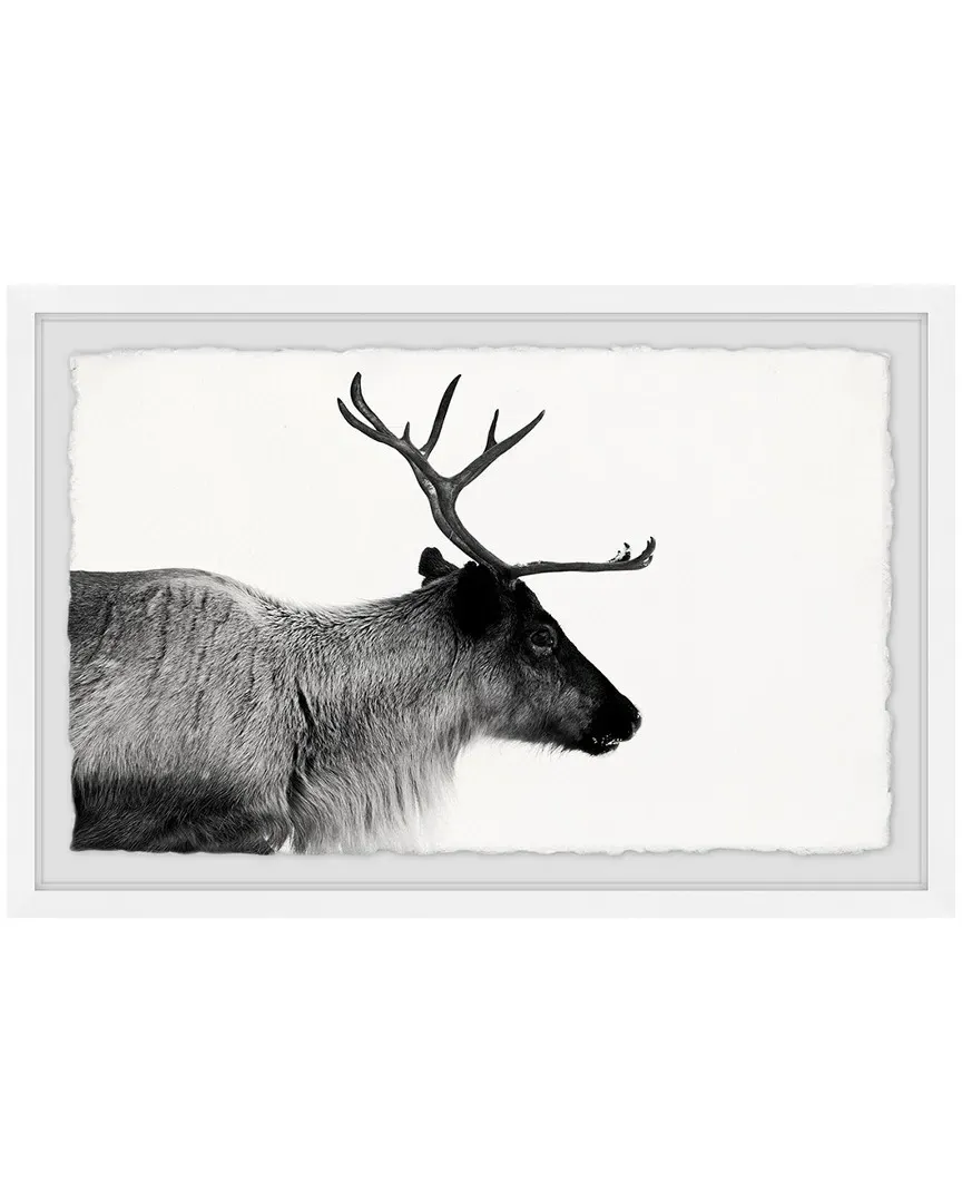 Antler Profile Framed Art Print - Archive Paper image