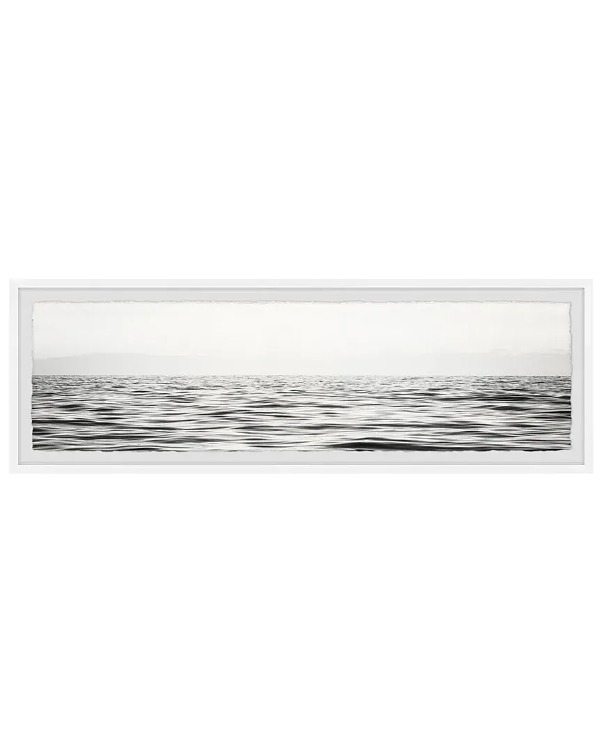 B&W Sea Framed Print Wall Art - Multicolor image