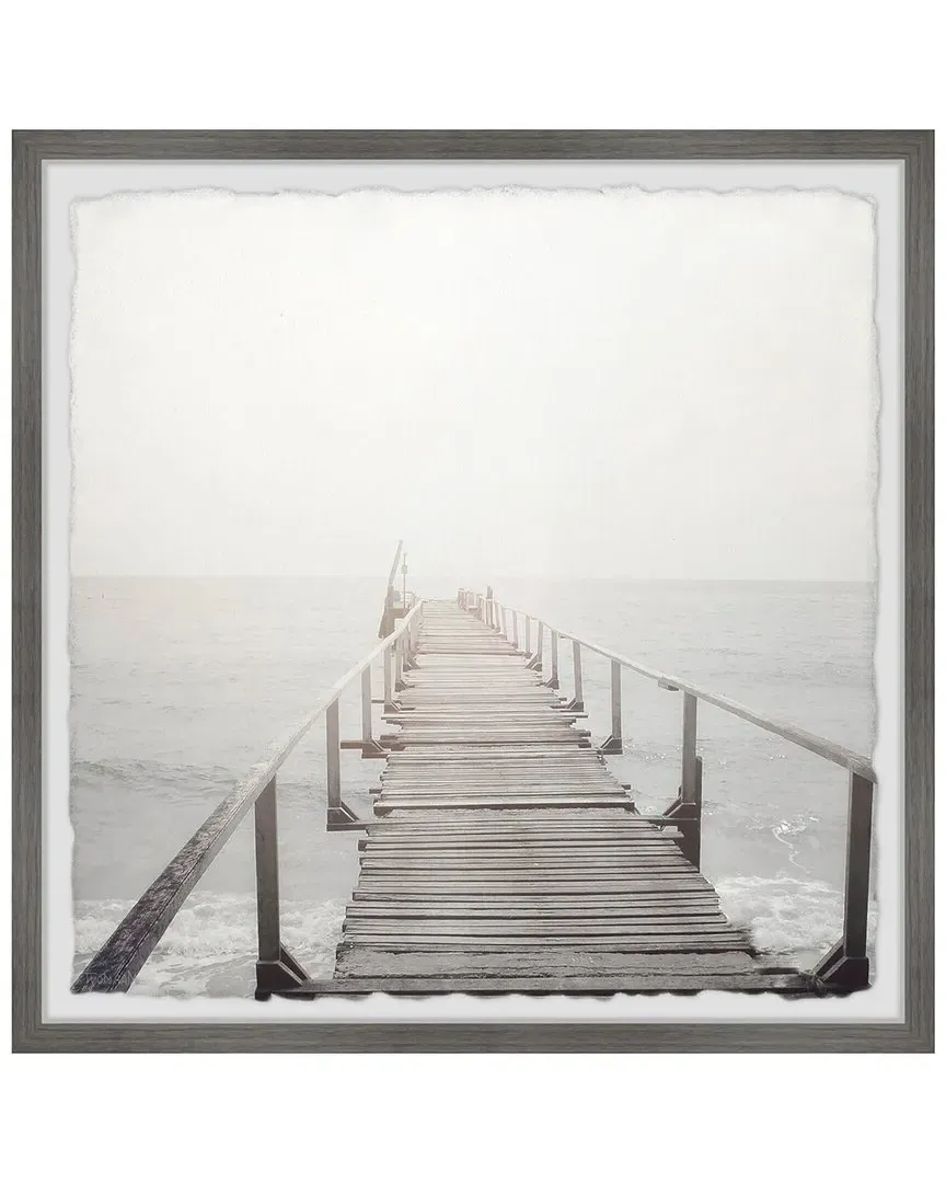 Leading To The Sea Framed Print - Multicolor