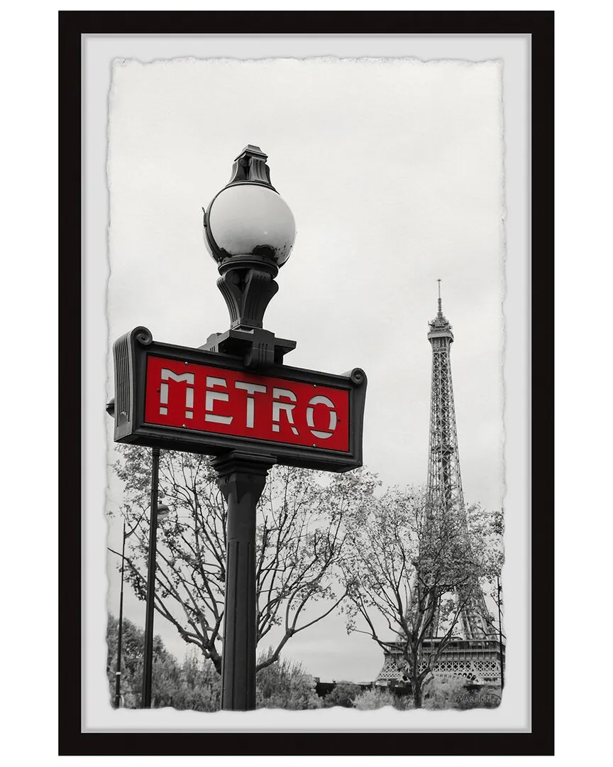 Paris Metro Subway Framed Print - Multicolor image