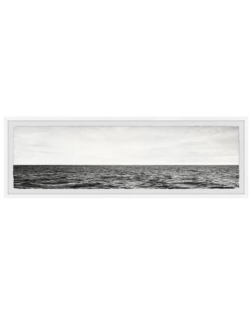Sky Meets The Sea Framed Print Wall Art - Multicolor