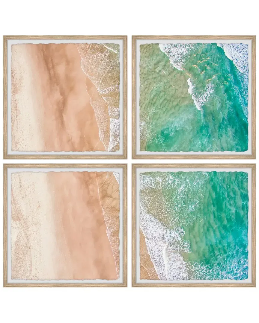 Swim The Sea Quadriptych Wall Art - Multicolor image
