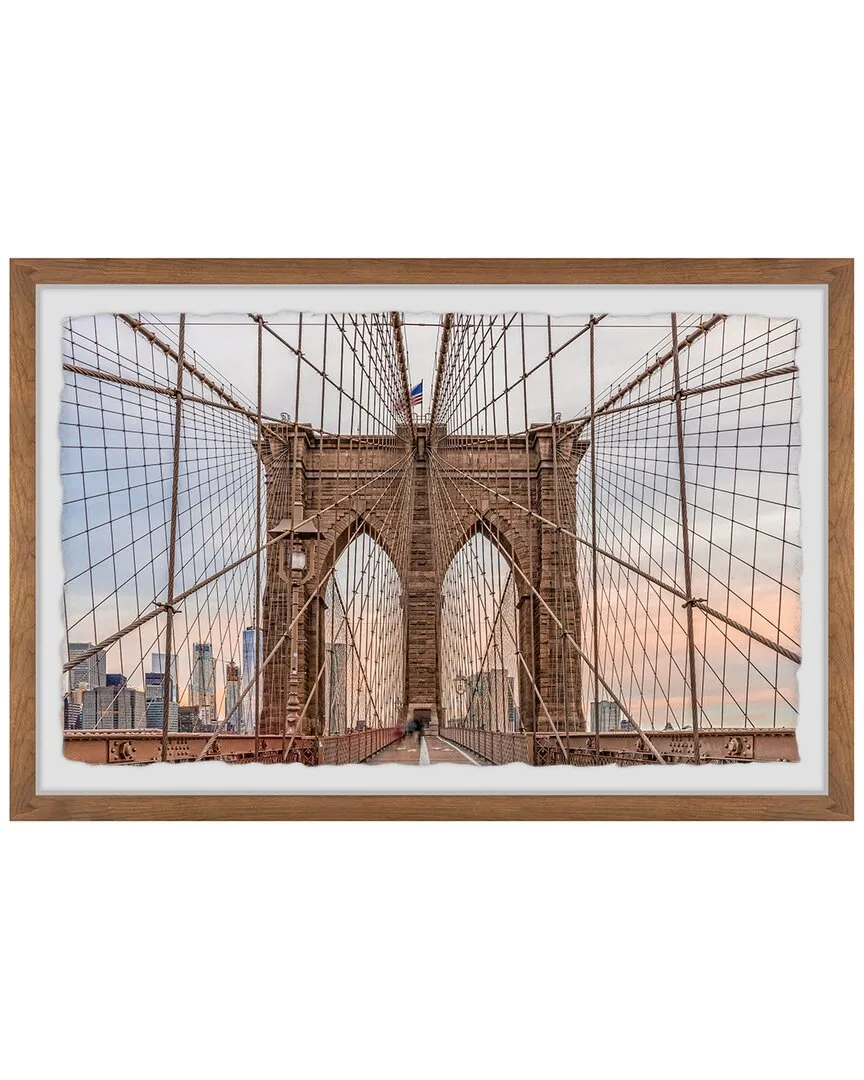 The Iconic Brooklyn Bridge Framed Print - Multicolor