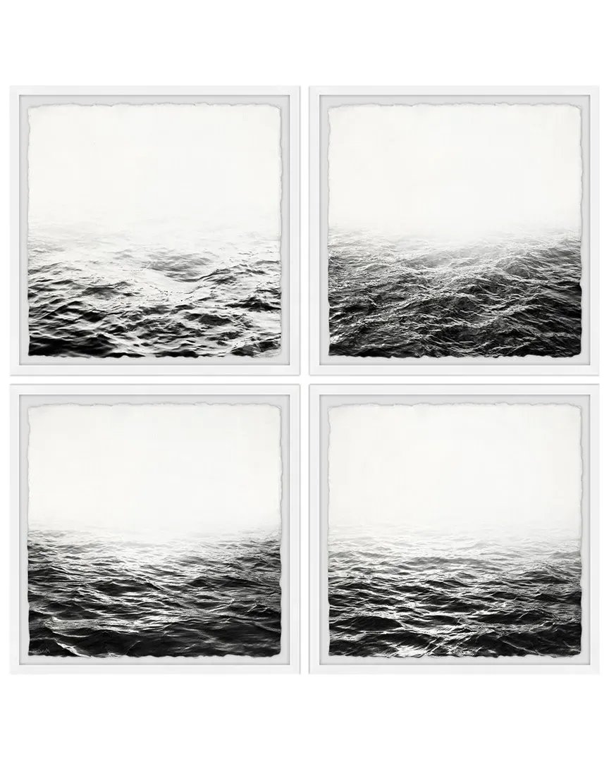 Unclear Horizon Quadriptych Wall Art - Multicolor