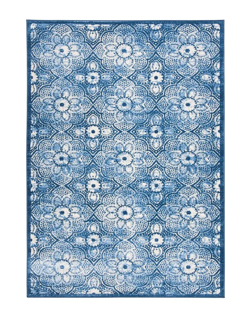 28 Polypropylene & Jute Rug - Navy