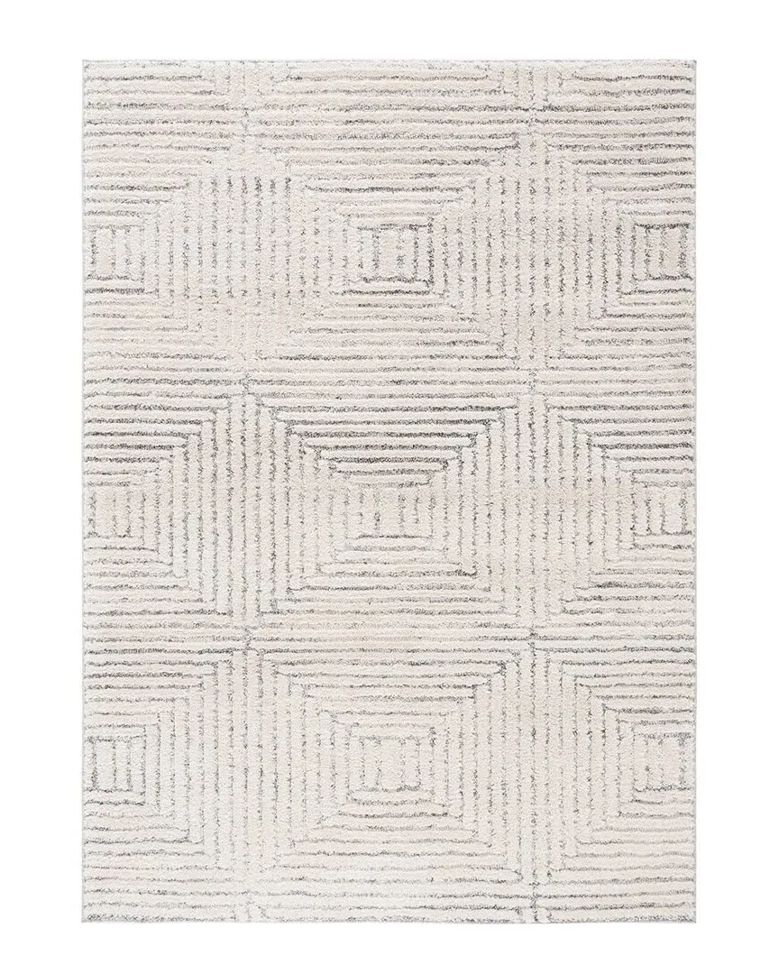 Lucia Shag Rug - White, Polypropylene