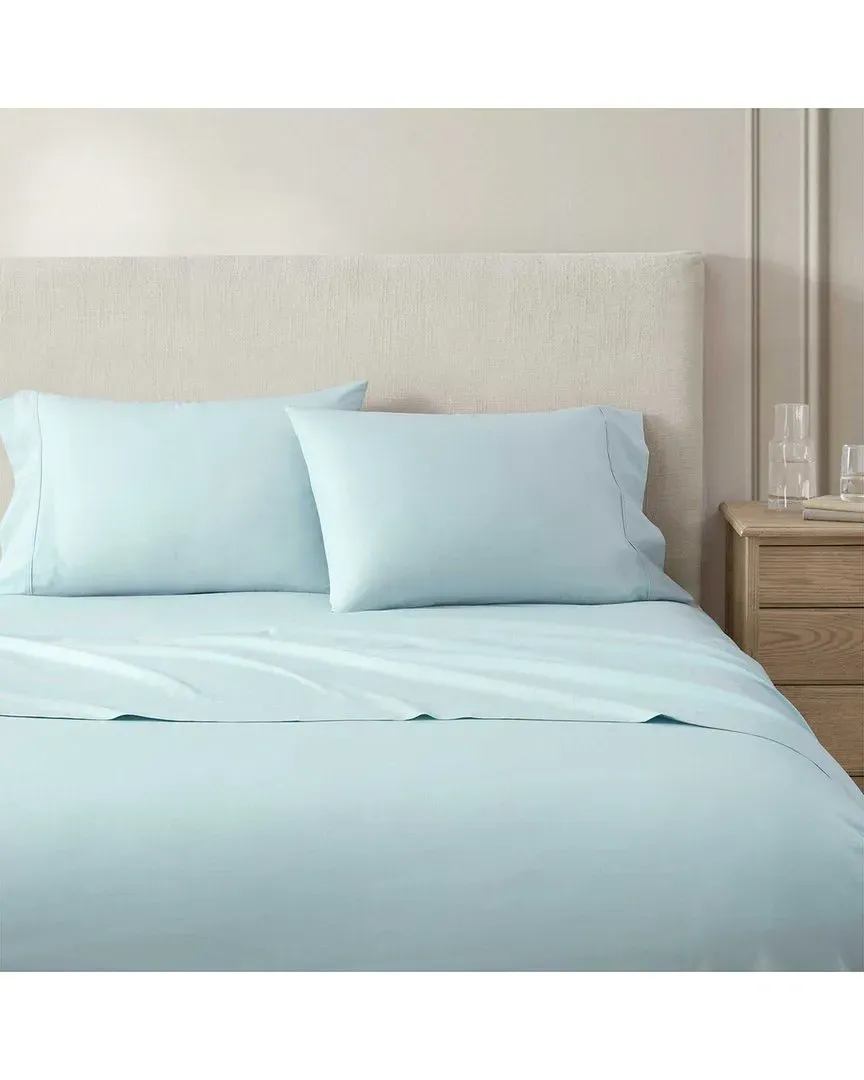 Skylands Cotton Percale Sheet Set - Winter Blue