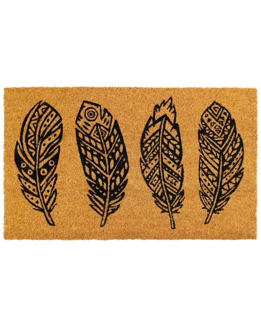 Four Feathers Coir Doormat - Black image
