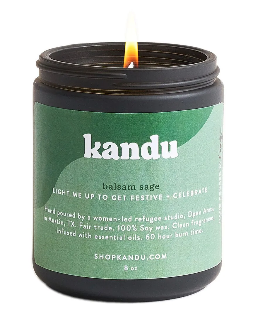 Balsam Sage 8oz Candle - Green image