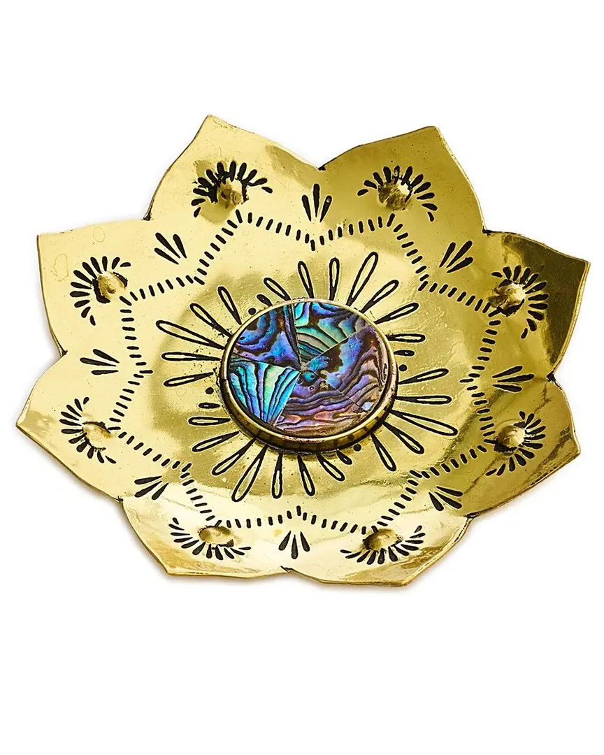 Kairavini Lotus Ring Dish - Multicolor, Brass