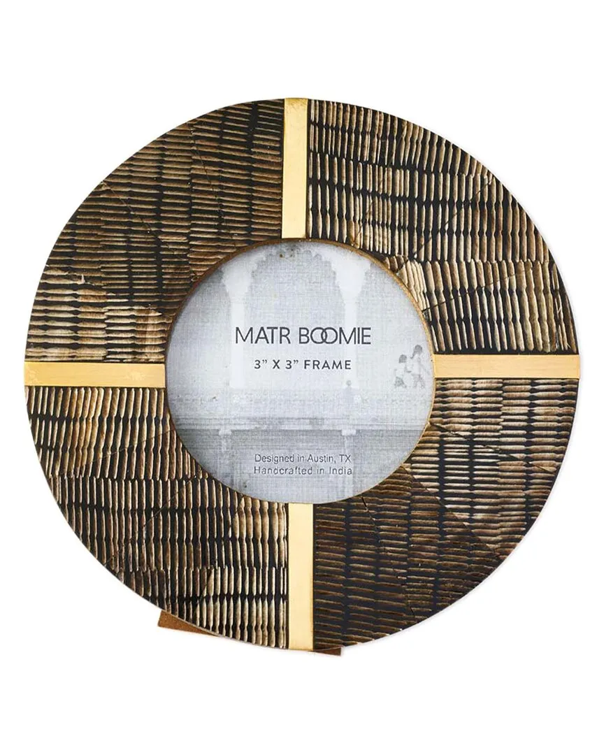 Kerala 3x3 Picture Frame - Horn, Brass