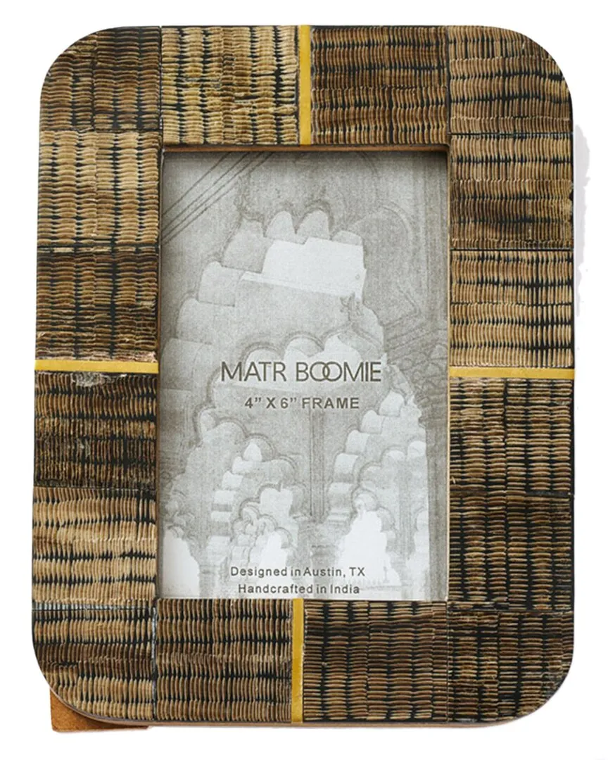 Kerala 4x6 Picture Frame - Brown, Horn image