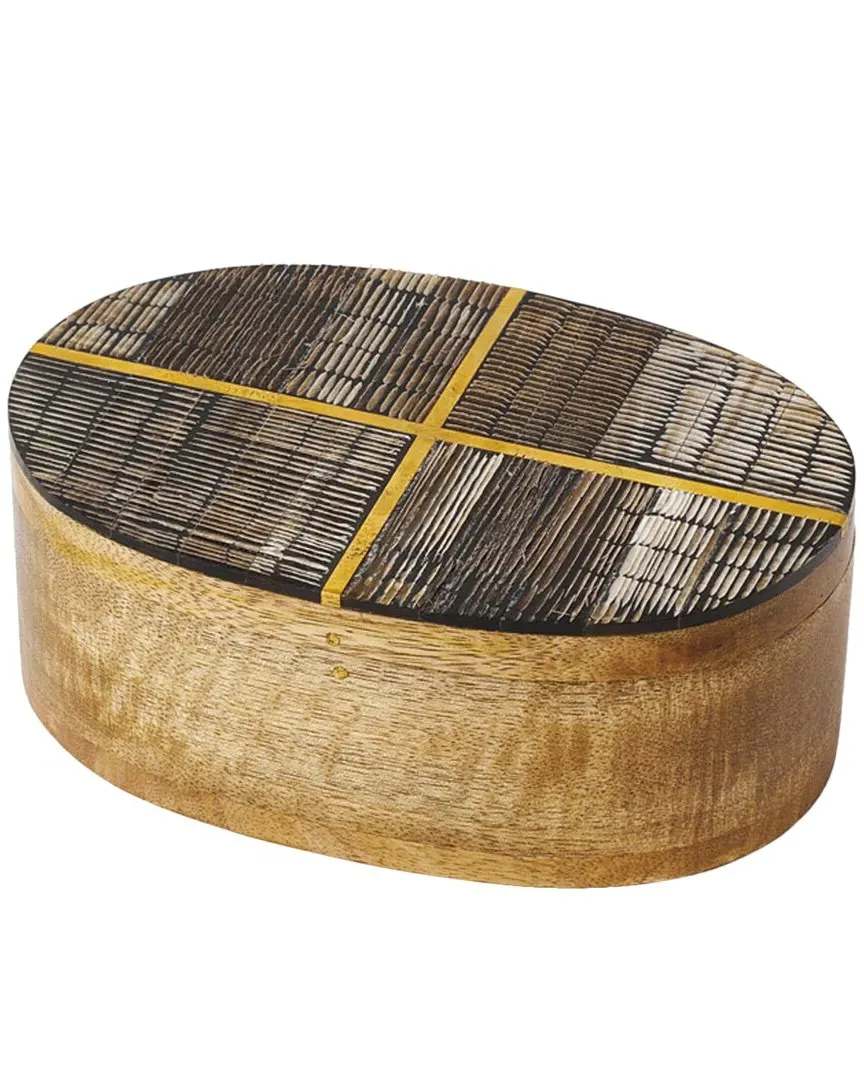 Kerala Decorative Box - Brown, Horn image